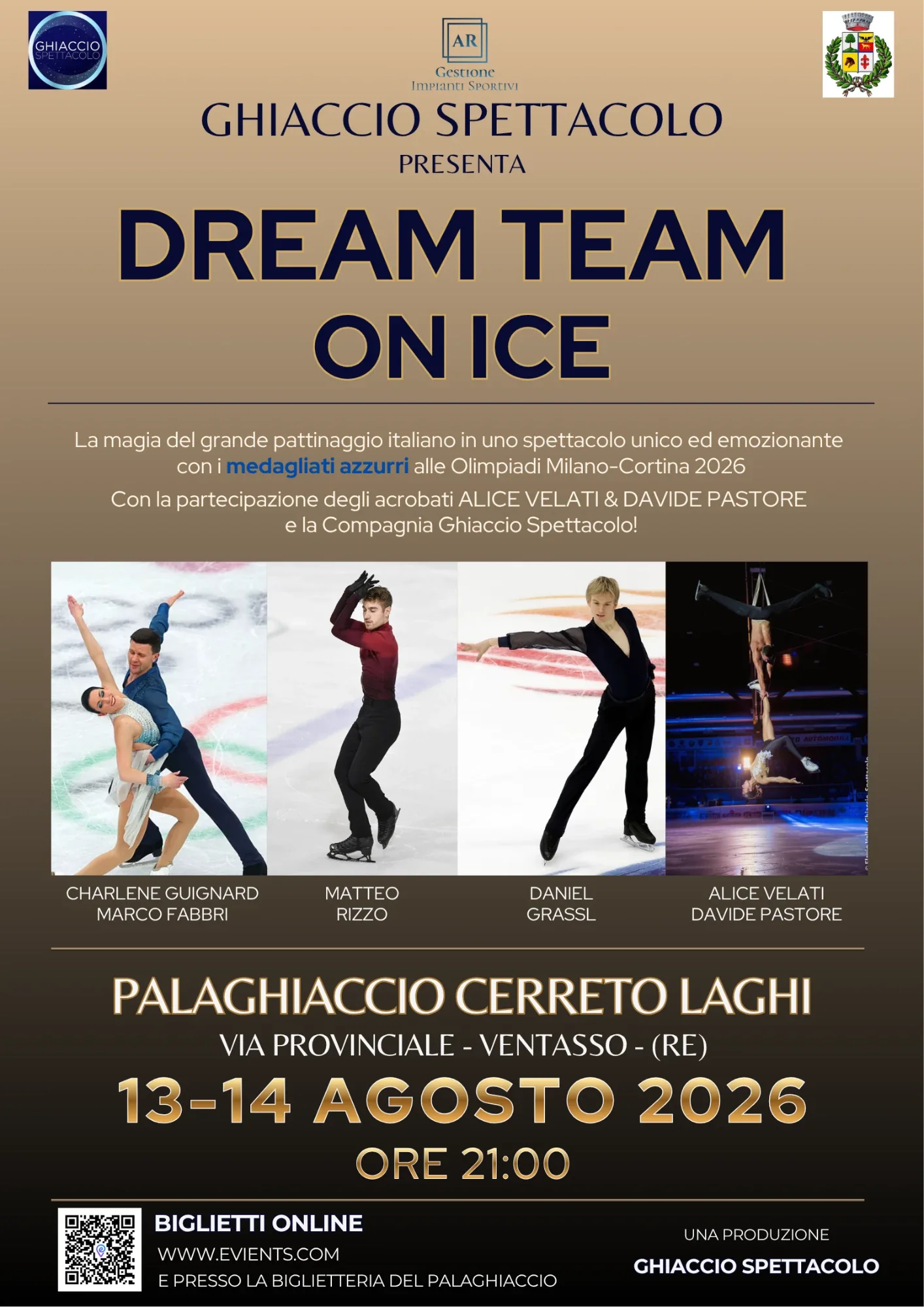 Locandina Dream Team on Ice · Cerreto Laghi