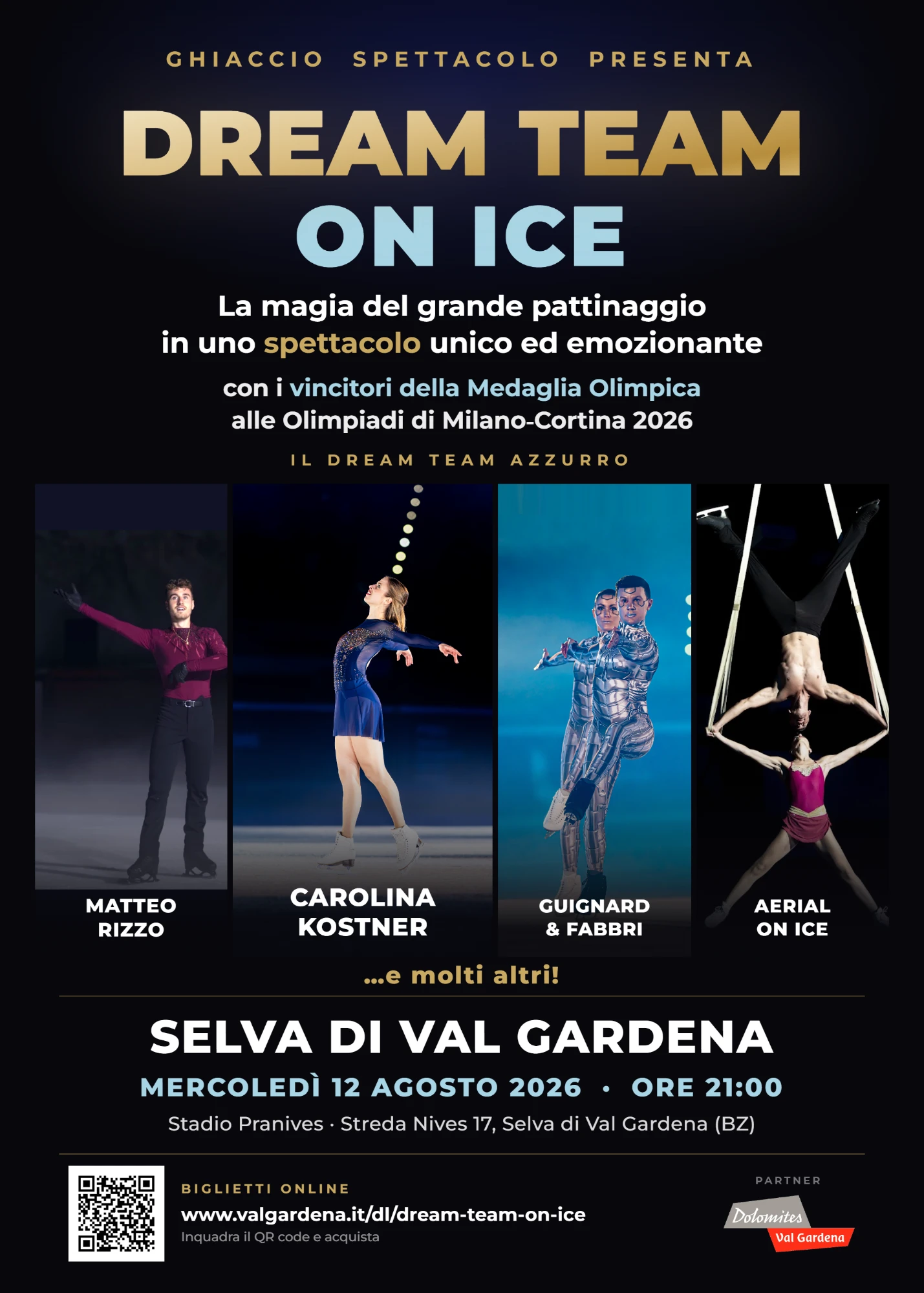 Locandina Dream Team on Ice · Selva di Val Gardena